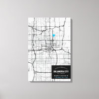 Mapa da Cidade de Oklahoma + Marcar Sua Localizaçã