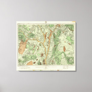 Impressão Em Tela Mapa da classificação de terra de New mexico