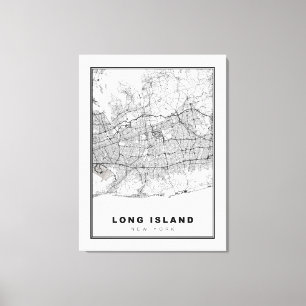 Impressão Em Tela Mapa da Ilha Longa