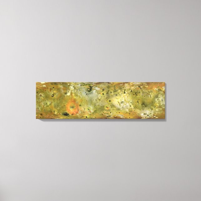 Impressão Em Tela Mapa da lua de Júpiter Lo (Frente)