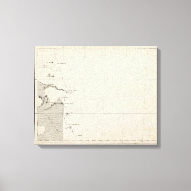 Impressão Em Tela Mapa da República do Chile 13 (Frente)