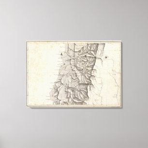 Impressão Em Tela Mapa da república do Chile 3