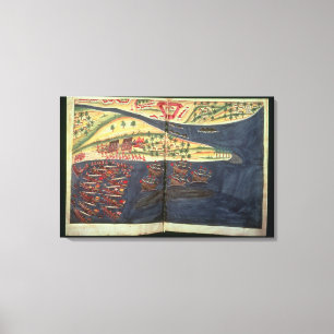 Impressão Em Tela Mapa de exploração do Surat