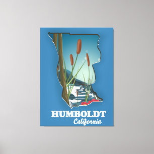 Impressão Em Tela mapa de Humboldt Califórnia