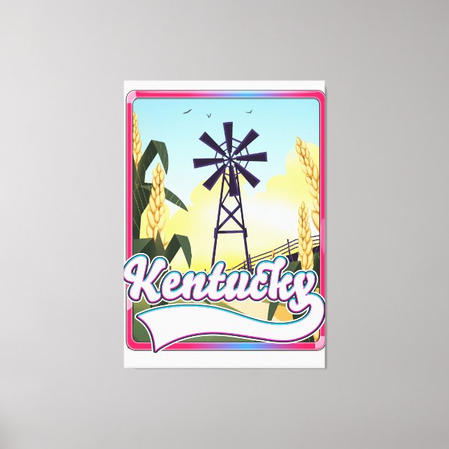 Impressão Em Tela Mapa de Viagem da Ilha Bathurst Canada (Frente)