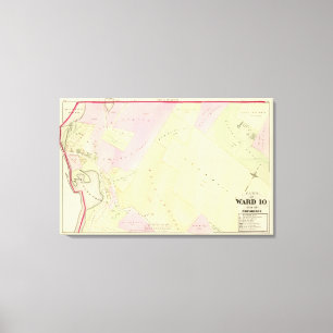Impressão Em Tela Mapa do atlas da lagoa do Merino e da lagoa de