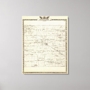Impressão Em Tela Mapa do Condado de Jefferson