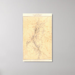 Impressão Em Tela Mapa do distrito de Washoe que mostra