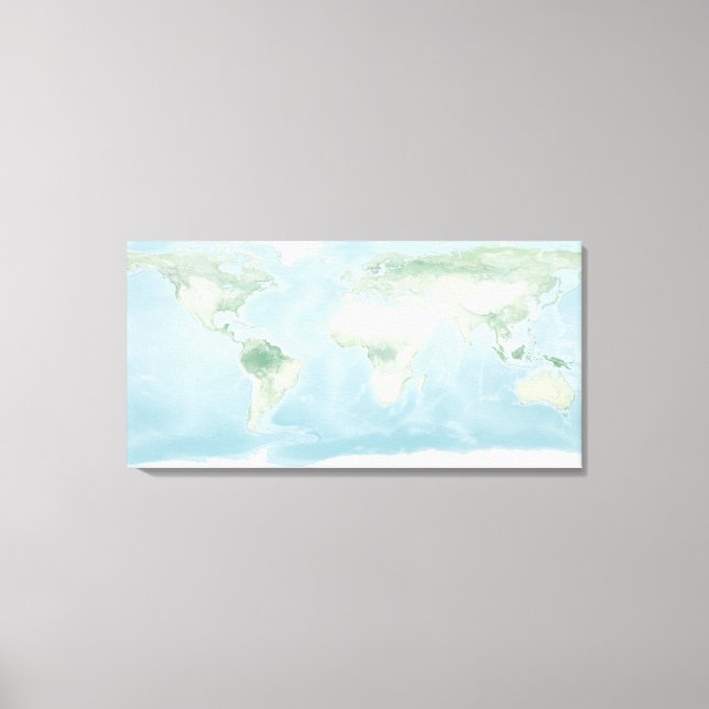 Impressão Em Tela Mapa do Explorador da Superfície da Terra (Frente)