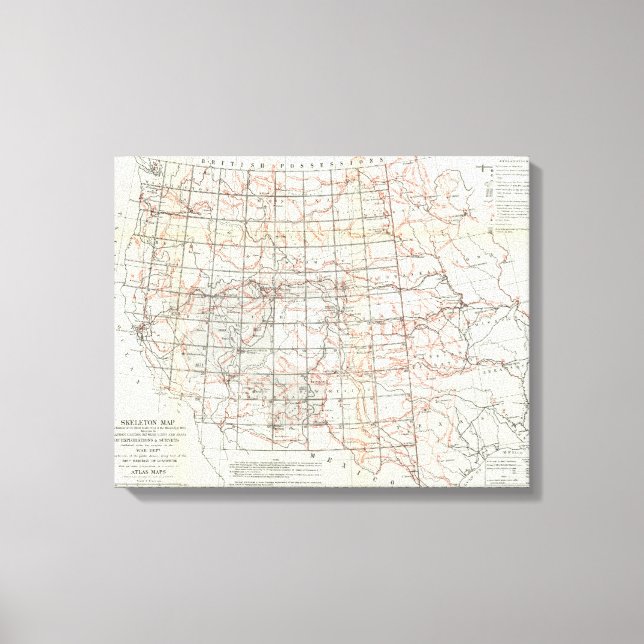 Impressão Em Tela Mapa do Skeleton (Frente)