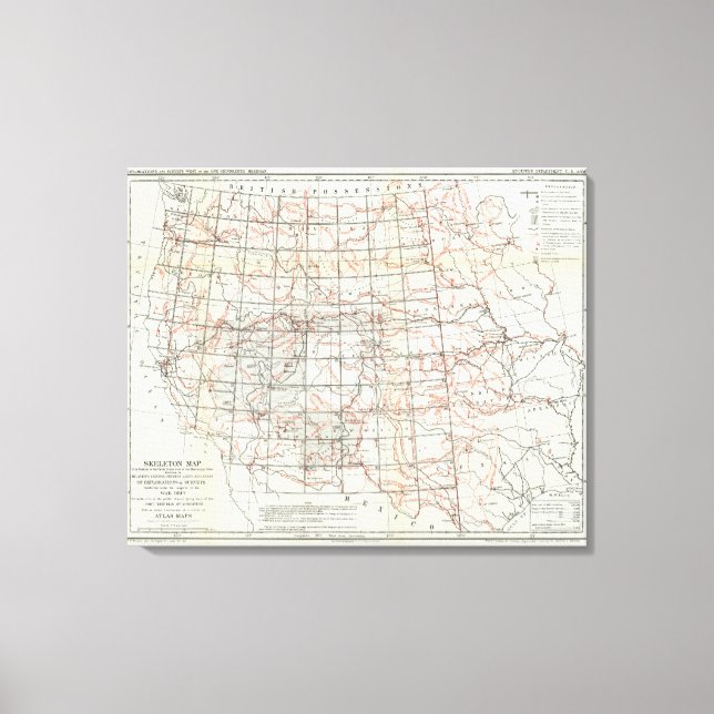 Impressão Em Tela Mapa do Skeleton (Frente)