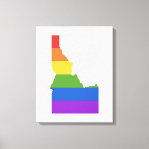 Impressão Em Tela Mapa gay dos EUA   Estado de Idaho