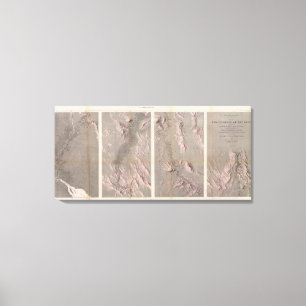 Impressão Em Tela Mapa Geological Rio Colorado do oeste