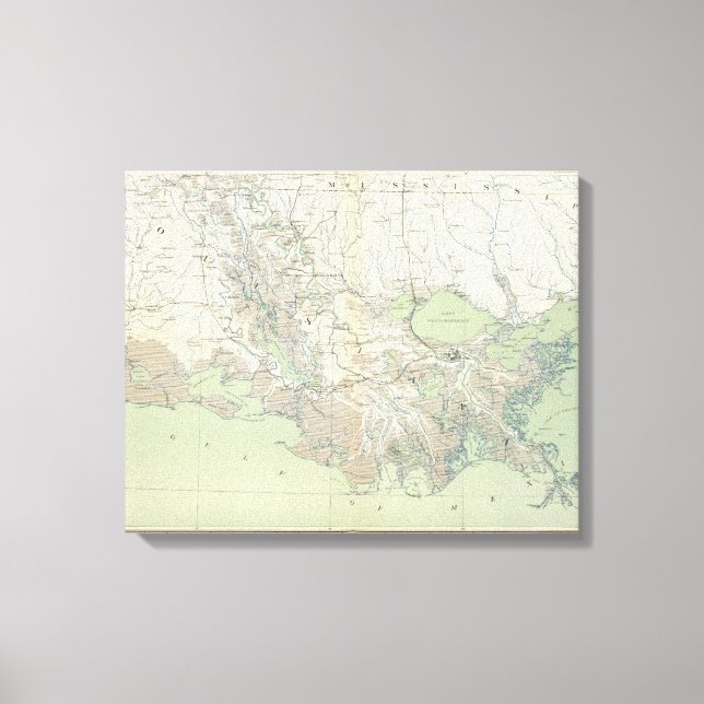 Impressão Em Tela Mapa geral XXI (Frente)