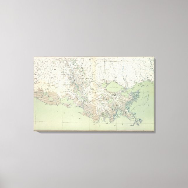 Impressão Em Tela Mapa geral XXI (Frente)