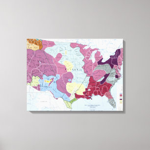 IMPRESSÃO EM TELA MAPA: INDIANOS AMERICANOS