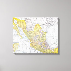 IMPRESSÃO EM TELA MAPA: MÉXICO