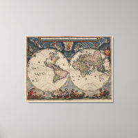 Mapa Mundial Antigo: Arte de Cartografia Histórica