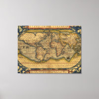 Mapa Mundial Ortelius 1570: Cartografia Antiga