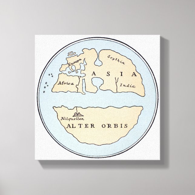 IMPRESSÃO EM TELA MAPA MUNDIAL, SÉCULO 1RUA (Frente)