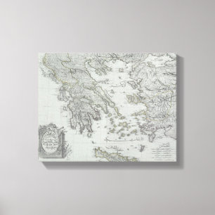 Impressão Em Tela Mapa náutico