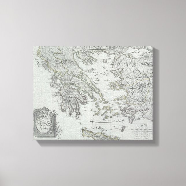 Impressão Em Tela Mapa náutico (Frente)