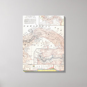 IMPRESSÃO EM TELA MAPA: PANAMÁ, 1907