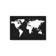 mapa preto branco