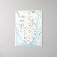 Mapa Vintage de Charleston na Carolina do Sul (189