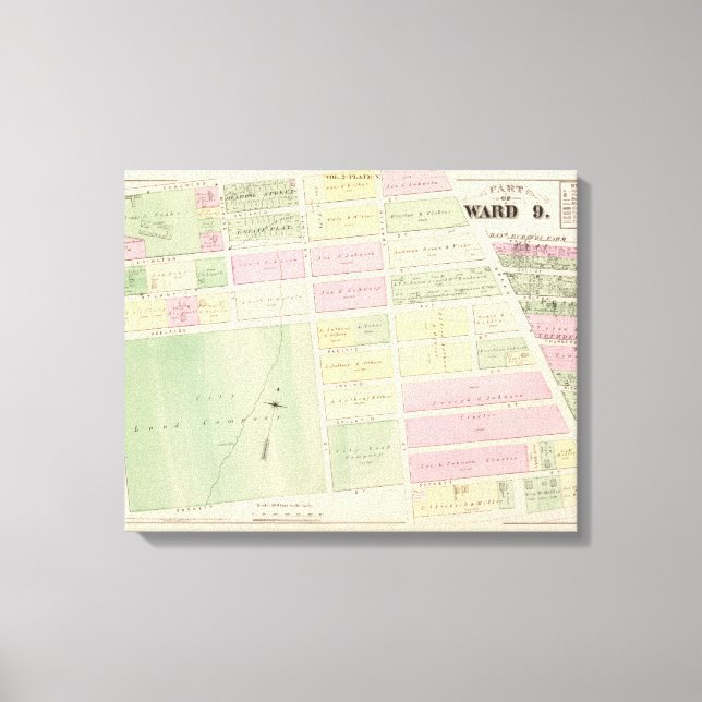Impressão Em Tela Mapas de rua e de construção (Frente)