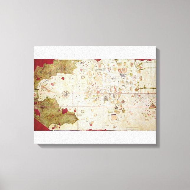 Impressão Em Tela Mappa Mundi, 1502 (Frente)