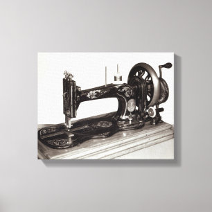Impressão Em Tela "Máquina de costura da família nova" do cantor,