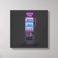 Máquina de Venda Japonesa Cyberpunk Pixel Art