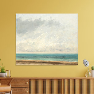 Impressão Em Tela Mar Calmo - Gustave Courbet