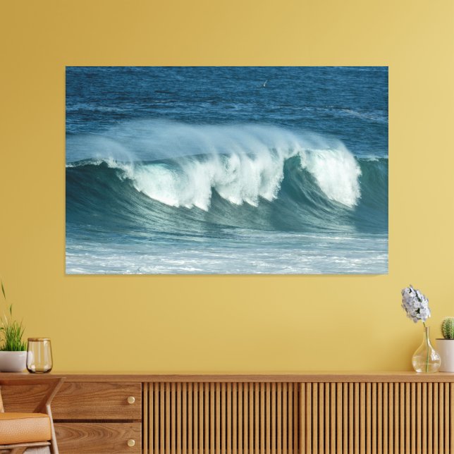 Impressão Em Tela Mar com Onda Sussurro (Insitu(Sala de estar))