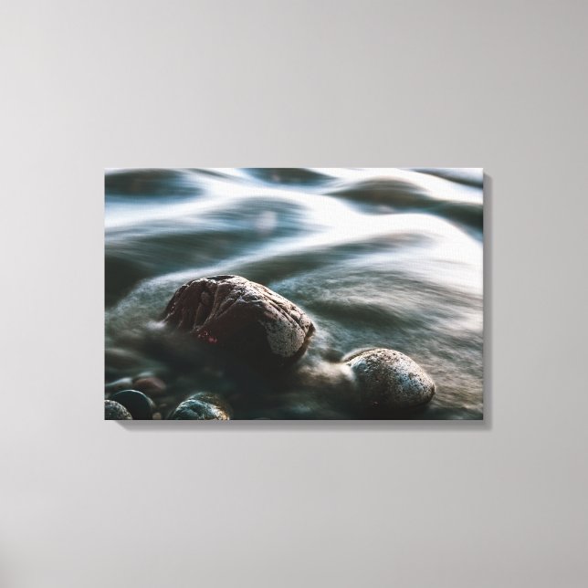 Impressão Em Tela Mar de exposição longa (Frente)
