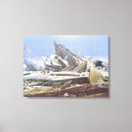 Impressão Em Tela Mar Polar de Gelo (por Caspar David Friedrich)