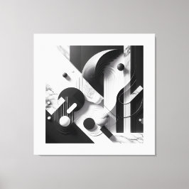 Impressão Em Tela Marble Echoes of Silent Geometry