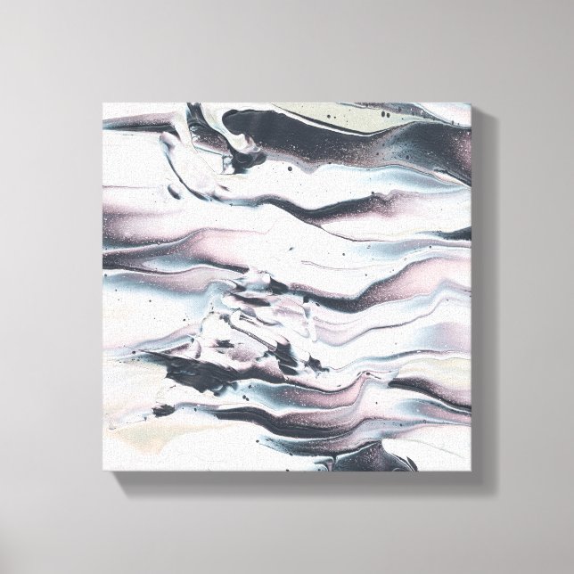 Impressão Em Tela Marbling V Crop (Frente)