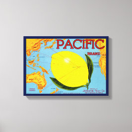 Impressão Em Tela Marca do Pacífico embalada por Johnston Fruta Co 1