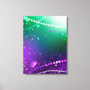 Impressão Em Tela Mardi Gras Festivo Purple Background