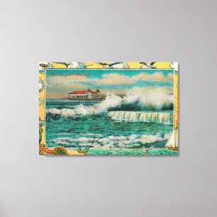 Impressão Em Tela Maré alta em Long Beach, Califórnia