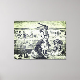 Impressão Em Tela Maré Baixa (1870) 