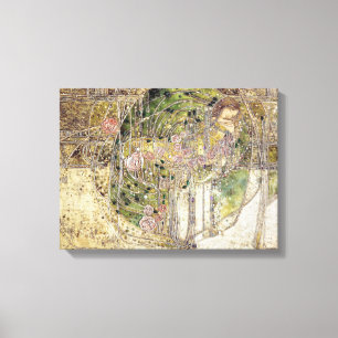 Impressão Em Tela Margaret Macdonald - A Princesa Dormente