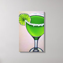 Marguerita Líquida Groovy Verde Moderna Arte Grand