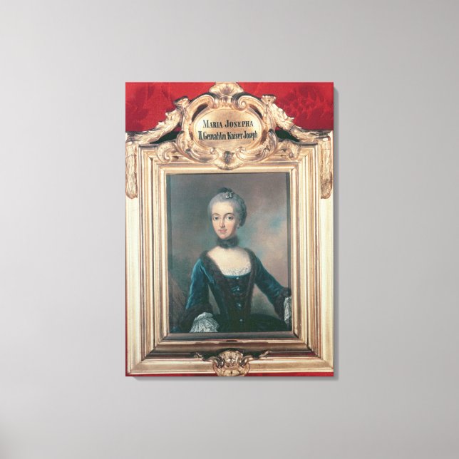 Impressão Em Tela Maria Josepha da Baviera, segunda esposa de Joseph (Frente)