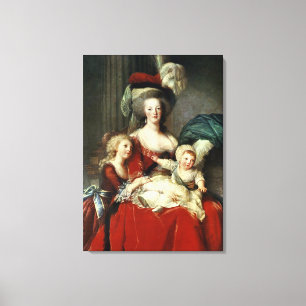 Impressão Em Tela Marie-Antoinette e suas quatro crianças, 1787
