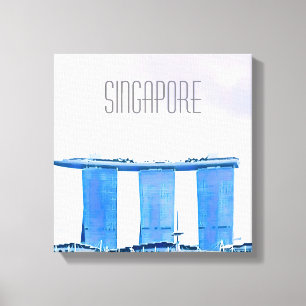 Impressão Em Tela Marina Bay Sands Singapore viagem