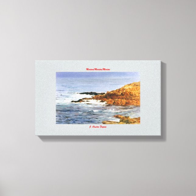 Impressão Em Tela Marina/Mariña/Marine (Frente)