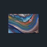 Impressão Em Tela Marinho Azul Cobre Enxertos Metálicos Arte Marmort<br><div class="desc">Esta design foi criada da minha pintura de acrílico fluido de um tipo. Ele pode ser personalizado clicando no botão personalizar e adicionando um nome, iniciais ou suas palavras favoritas. Entre em contato comigo em colorflowcreations@gmail.com se você quiser usar este design em outro produto. Compre minha pintura de acrílico abstrato...</div>